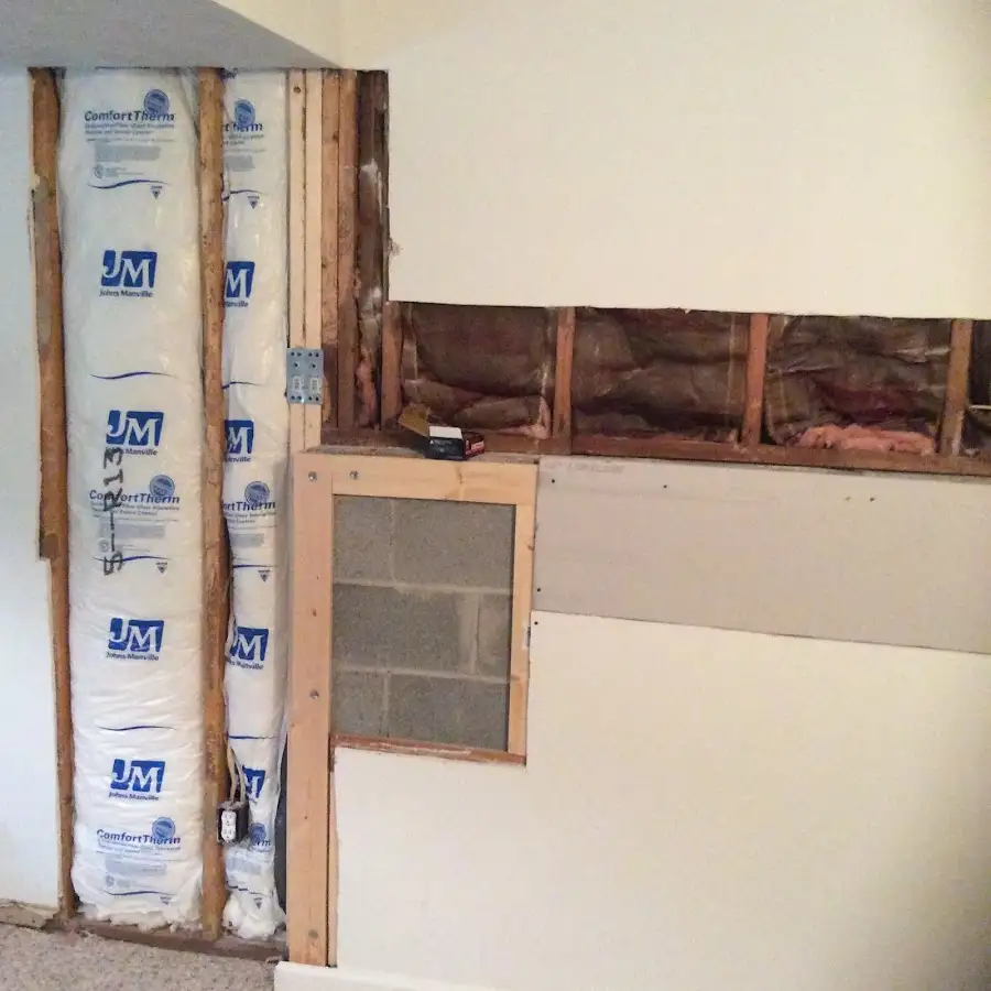Wall insulation replacement during Contents Cleaning & Restoration in Socorro